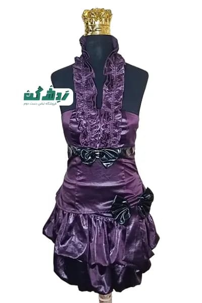 تاپ و دامن مجلسی ساتن زنانه دست دوم