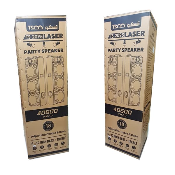 اسپیکر قدی تسکو دو تیکه حرفه ای مدل TS 2095 با میکروفون — تصویر ۲