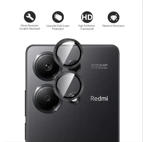 محافظ لنز دوربین رینگی شیائومی Redmi Note 13 Pro 4G (پک دار) — تصویر ۲