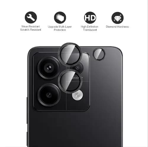 محافظ لنز دوربین رینگی شیائومی Redmi Note 13 Pro Plus (پک دار)