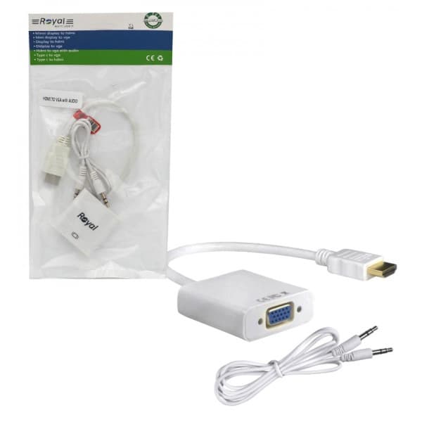تبدیل ROYAL HDMI TO VGA Audio
