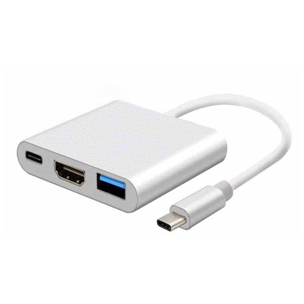 کابل تبدیل TYPE C به HDMI 4K + USB3.0 + TYPE C پی نت