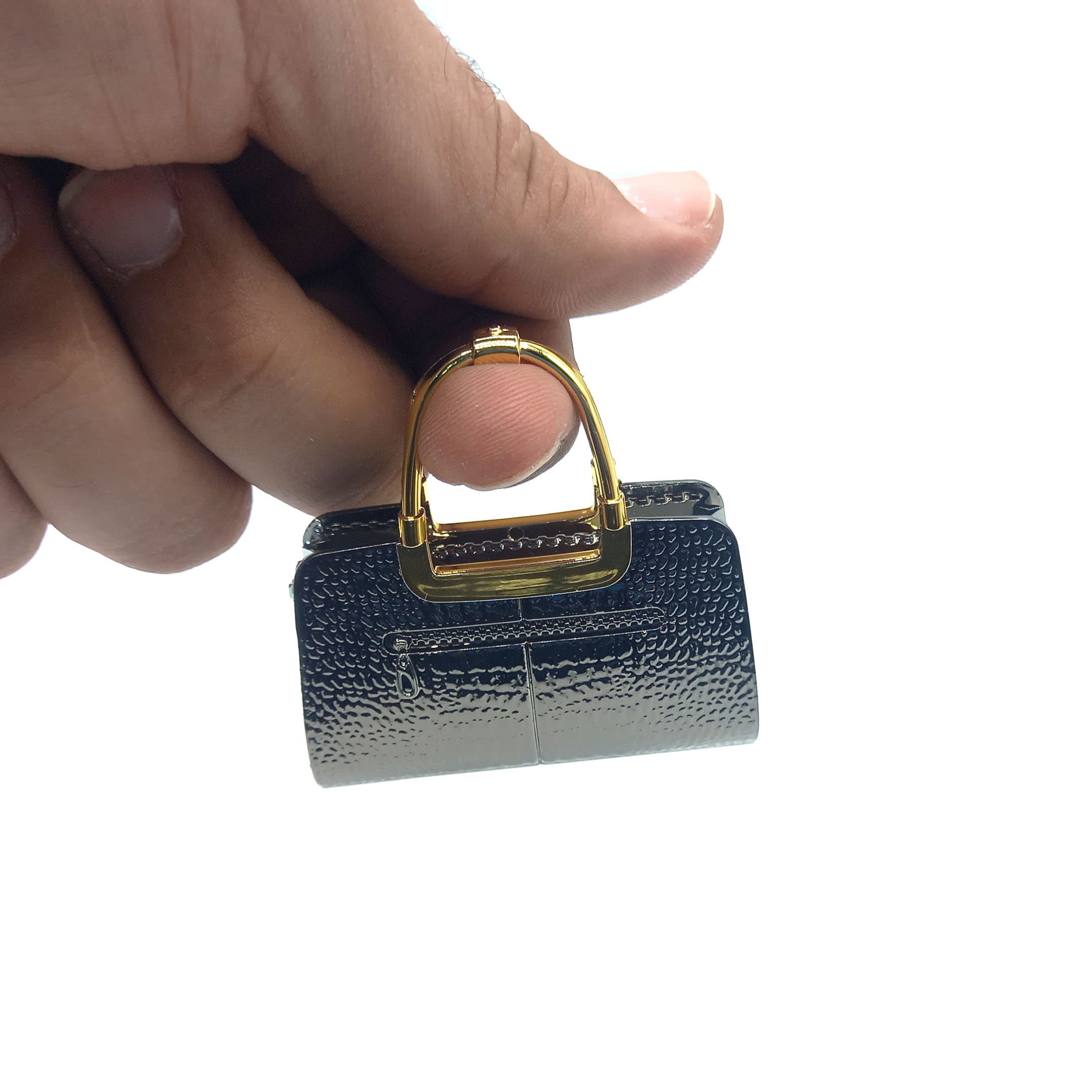 فندک فانتزی مدل کیف زنانه مشکی کد A110045 — تصویر ۲