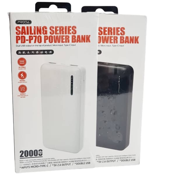 شارژر همراه پرادا مدل PD-P70 ظرفیت 20000MAH — تصویر ۲