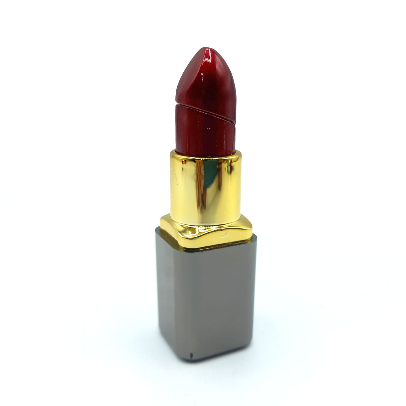 فندک فانتزی مدل رژ لب طوسی کد a110019