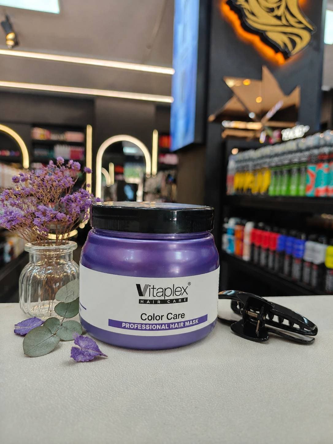 ماسک موی تثبیتکننده رنگ و تقویتکننده ویتاپلکس مدل Color Care حجم 500 میلیلیتر بدون سولفات، حاوی هیالورونیک اسید، کراتین و روغن نارگیل، مغذی و تسکیندهنده مناسب موهای رنگ شده