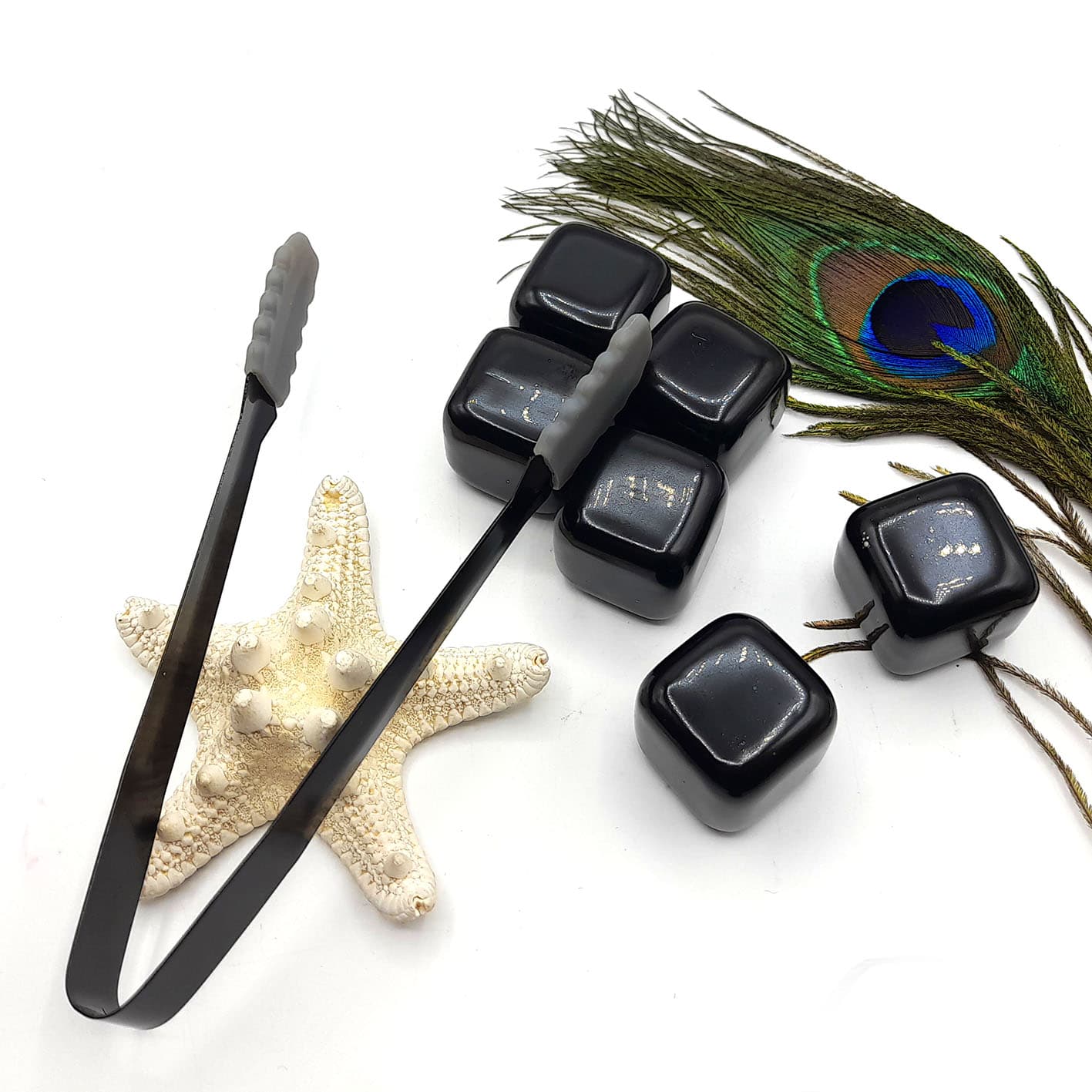 یخ فلزی مکعبی استیل 8 عددی مشکی کد k310007 — تصویر ۳