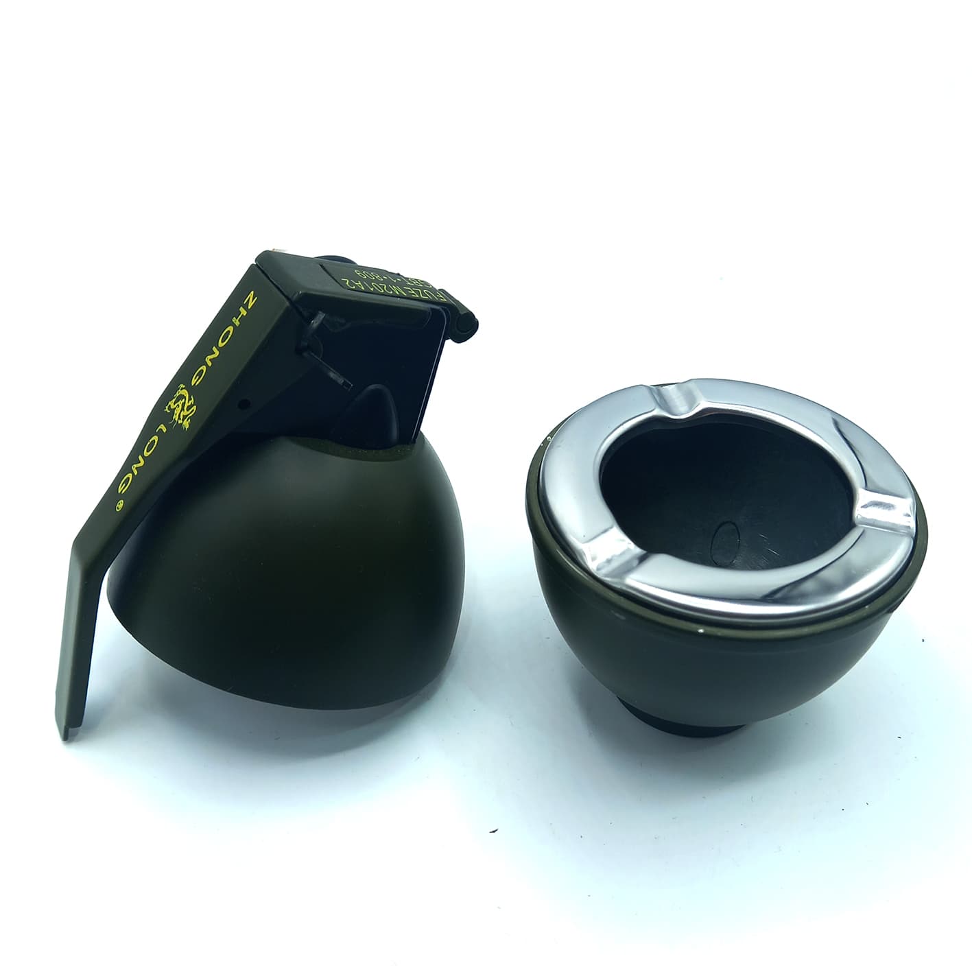 ست زیر سیگاری و فندک اتمی نارنجکی کد a220009 — تصویر ۲