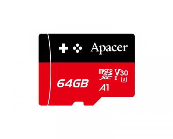 کارت حافظه اپیسر مدل Apacer microSDXC Gaming Card V30 U3 UHS-I U3 سرعت 100MBps ظرفیت 64 گیگابایت — تصویر ۲