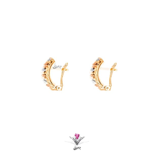 گوشواره طلا زنانه کلیپسی نرمال — تصویر ۲