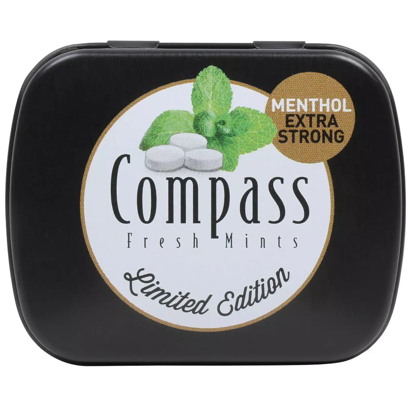 قرص خوشبوکننده دهان کامپس بدون شکر با طعم نعناع تند 14 گرمی Compass Fresh Mints Menthol Extra Strong