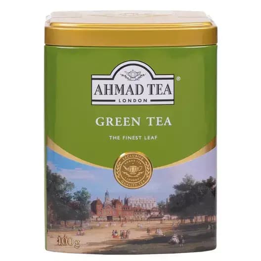 چای سبز احمد قوطی فلزی 100 گرمی Ahmad Green Tea