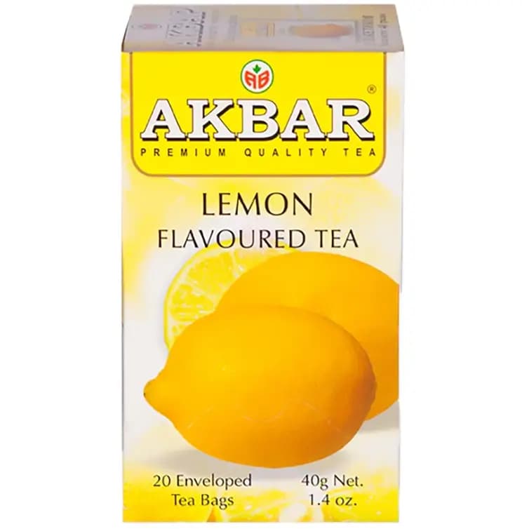 دمنوش اکبر با طعم لیمو- 20 عددی Akbar Lemon Flavored Tea