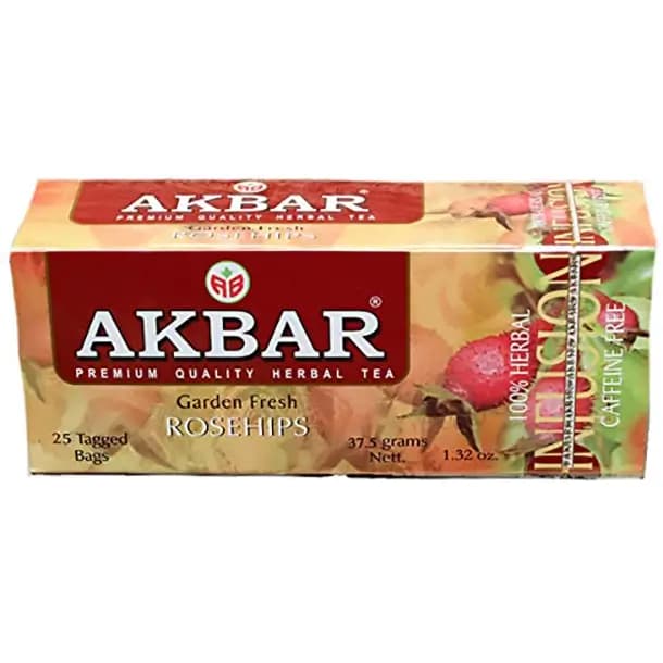 دمنوش رزهیپ و چای هیبیسکوس اکبر 25 عددی Akbar Rosehips Herbal Tea