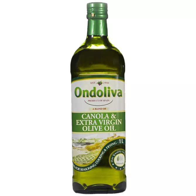 روغن زیتون فرابکر و کانولا اسپانیایی اندولیوا 1 لیتری Ondoliva Canola & Extra Virgin Olive Oil