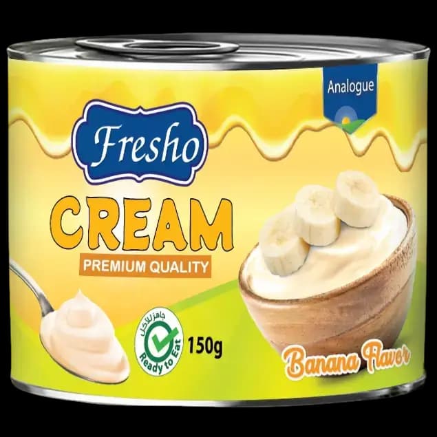 خامه فریشو با طعم موز 150 گرمی Fresho Cream Banana Flavor