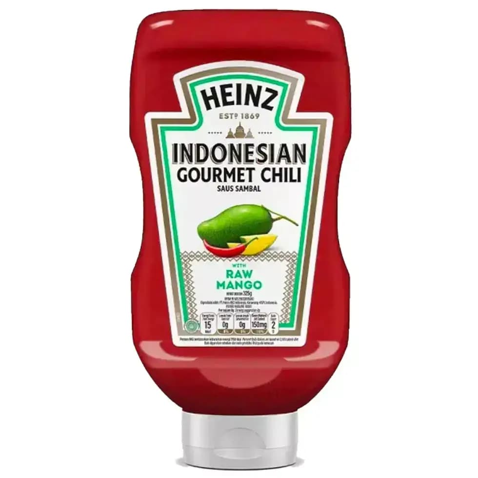 سس فلفل اندونزیایی هاینز با طعم انبه خام 325 گرمی Heinz Indonesia Chili Sauce with Raw Mango