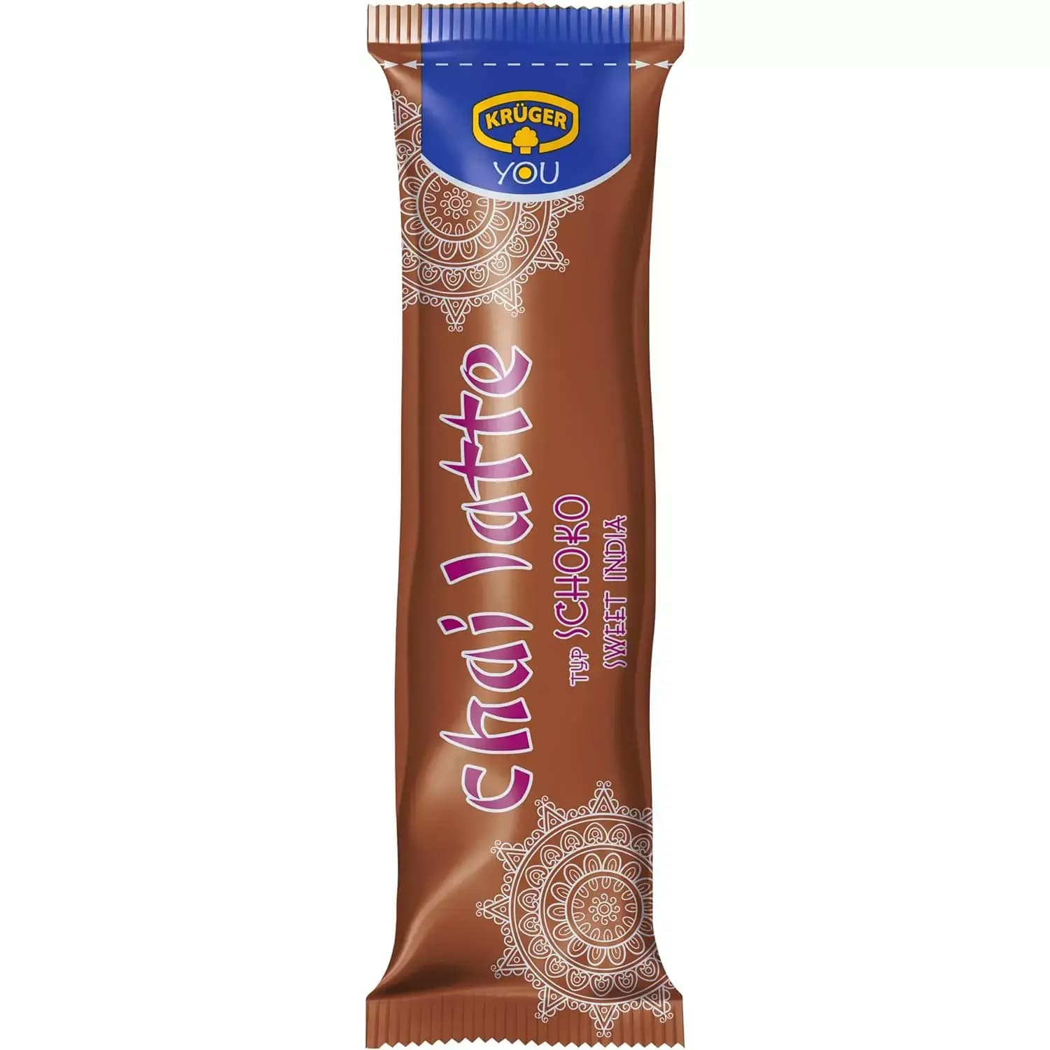 چای لاته کروگر آلمانی با طعم شکلات خامه 10عددی (250 گرم) Kruger Chai Latte Sweet india — تصویر ۲