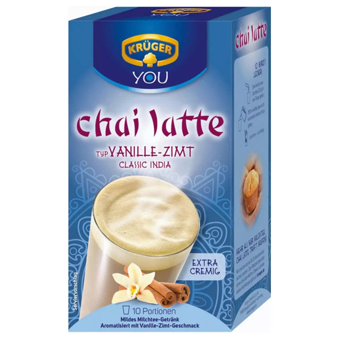 چای لاته کروگر با طعم وانیل و دارچین 10عددی (250 گرم) Kruger Chai Latte Vanilla-Cinnamon