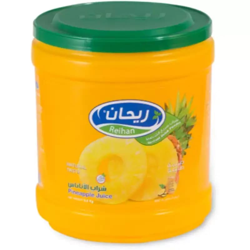 پودر شربت ریحان با طعم آناناس 900 گرمی Reihan Pineapple Instant Flavor Drink