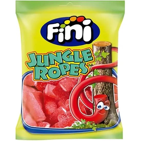 پاستیل شکری فینی لوله ای جنگلی 90 گرمی Fini Jungle Ropes