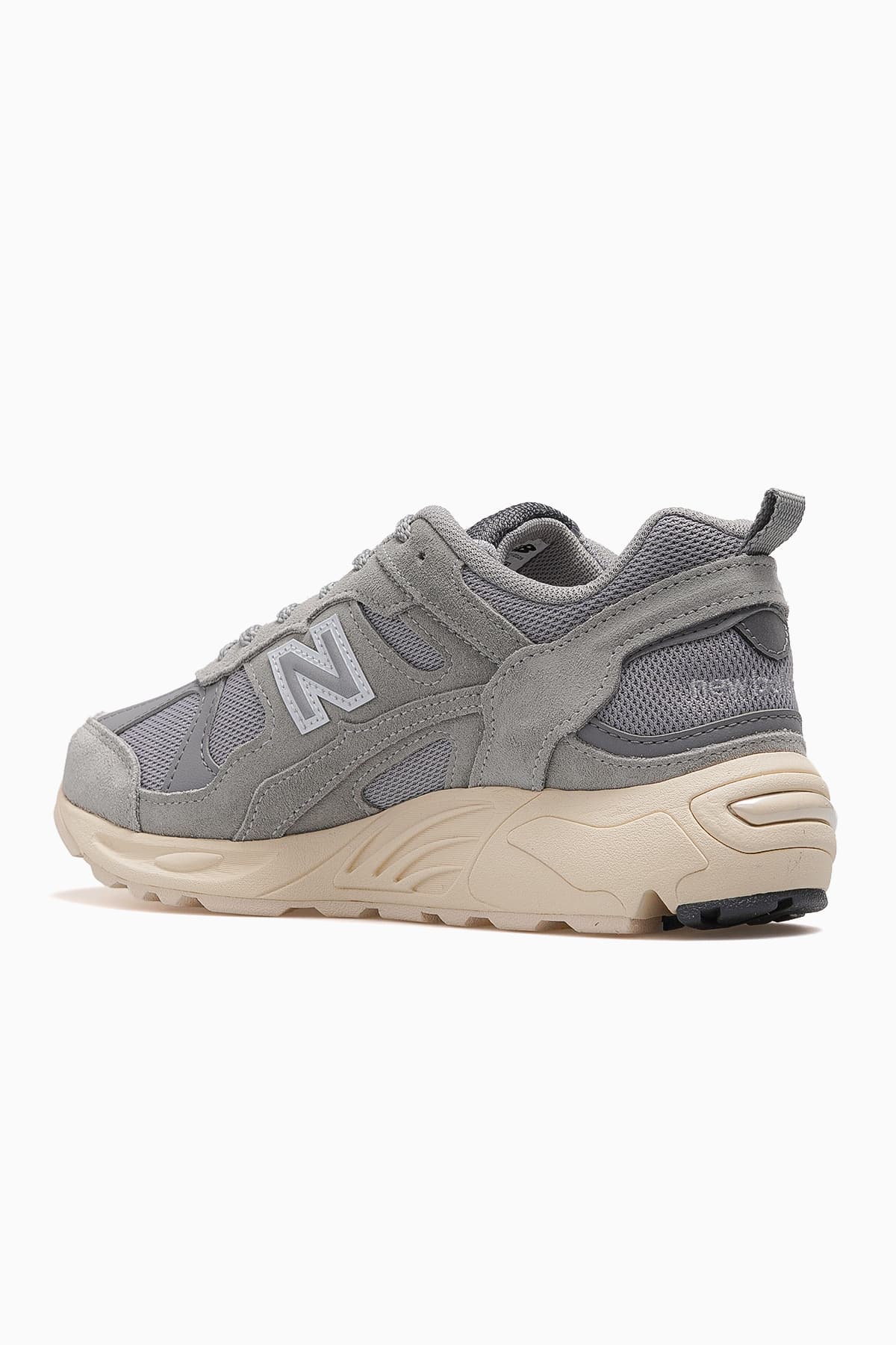 کفش اسنیکر نیو بالانس زنانه پلی استر خاکستری راسته لباس خانگی | New Balance 26Y-NB878 TR — تصویر ۳