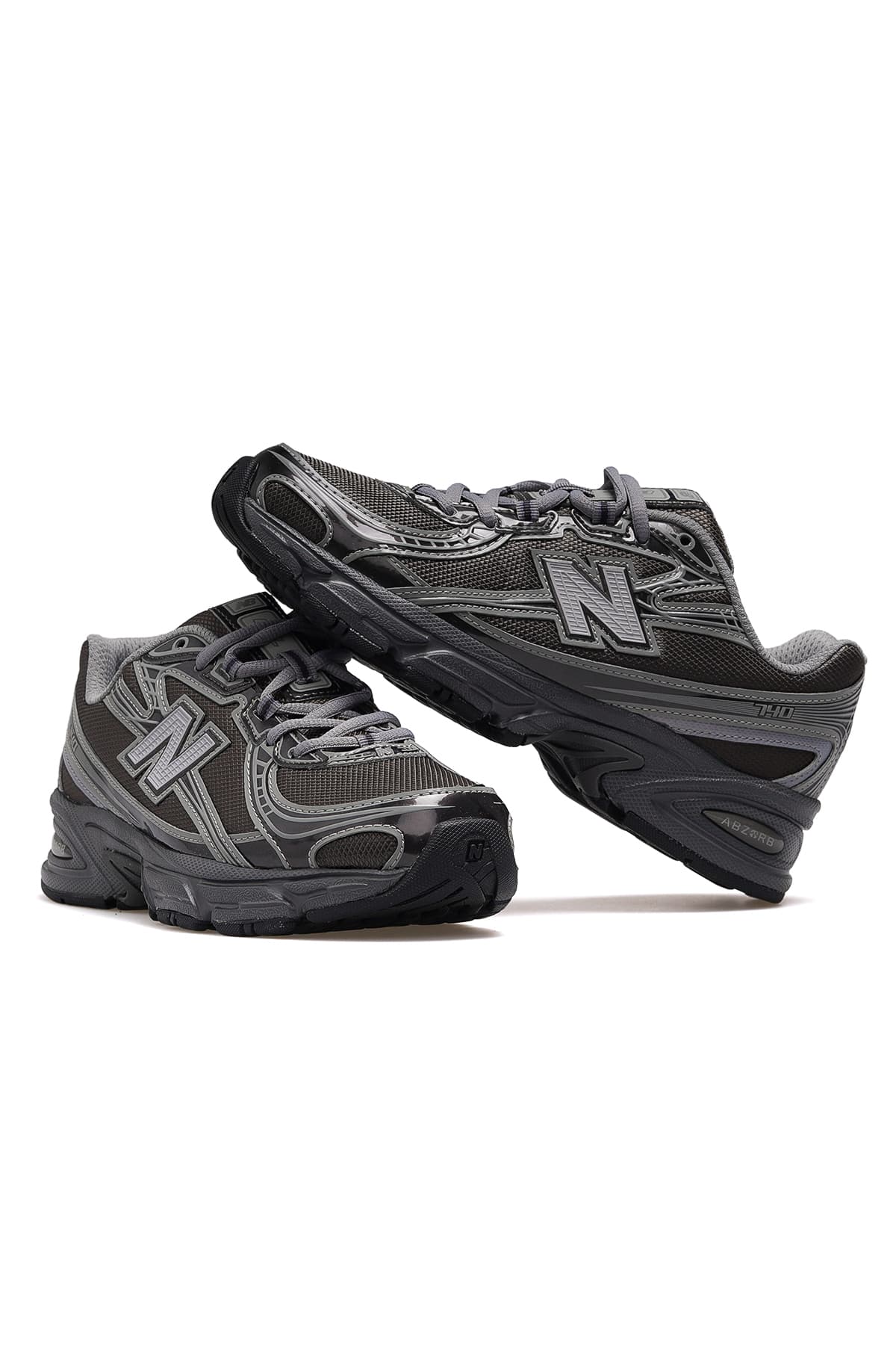کفش اسنیکر نیو بالانس زنانه منسوجات خاکستری راسته لباس خانگی | New Balance 26Y-U740WM TR — تصویر ۶