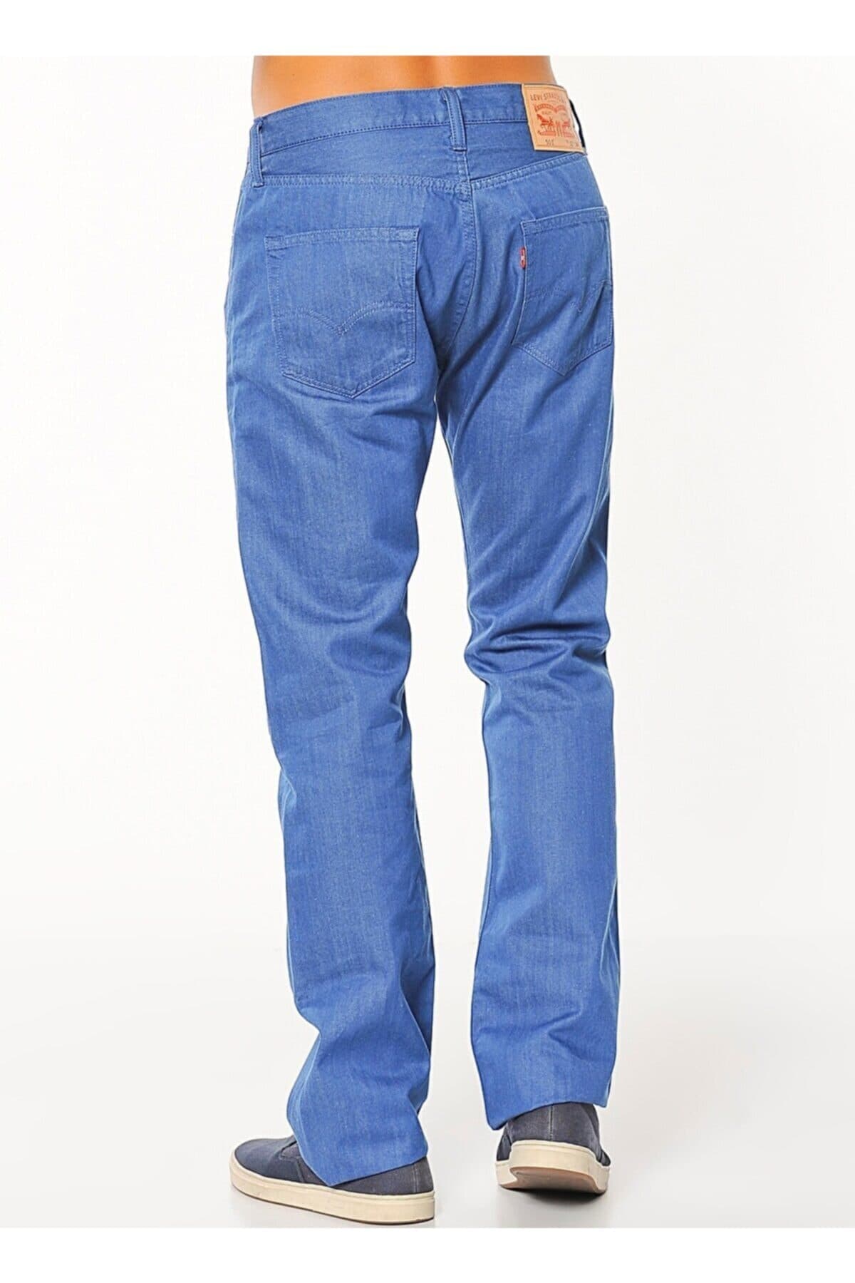شلوار جین لیوایز مردانه پنبه ای آبی جین راسته Straight/استریج فاق نرمال Regular/رگولار Daily/روزانه | Levi’s 00501-1748 UM — تصویر ۳