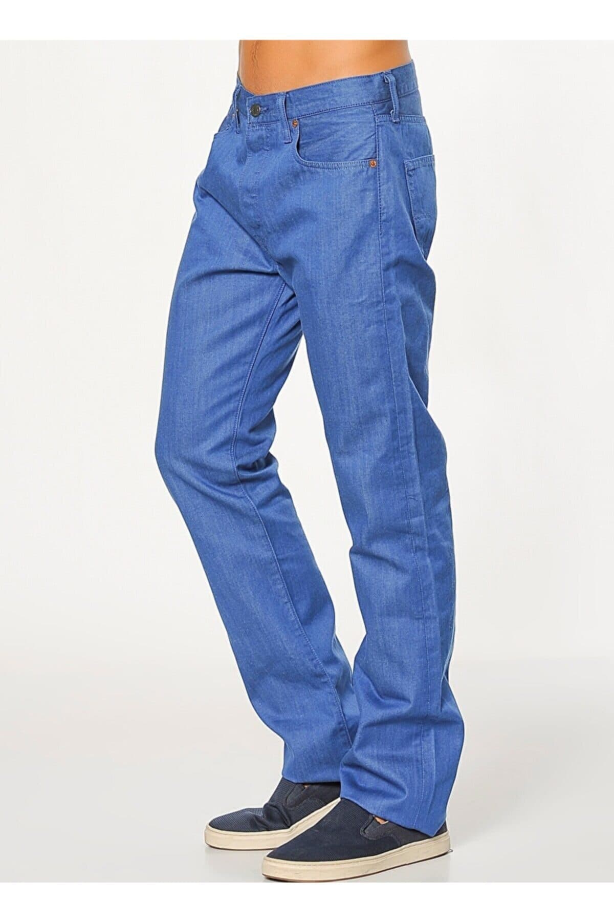 شلوار جین لیوایز مردانه پنبه ای آبی جین راسته Straight/استریج فاق نرمال Regular/رگولار Daily/روزانه | Levi’s 00501-1748 UM — تصویر ۴