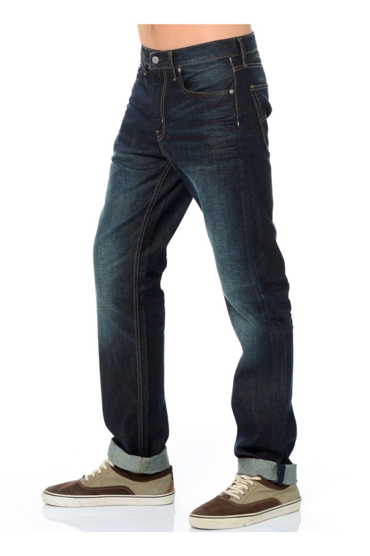 شلوار جین لیوایز مردانه آبی سرمه ای Narrow / Slim / اسلیم فیت فاق نرمال Straight/استریج Daily/روزانه | Levi’s TYC00195442228 UM — تصویر ۴