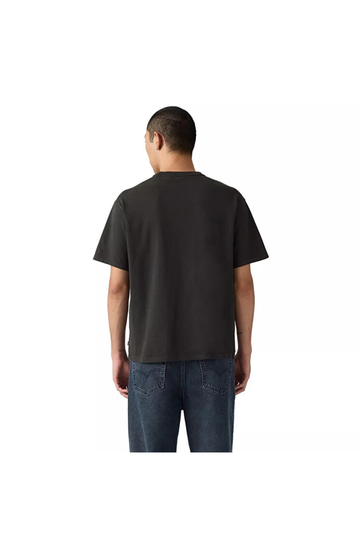 تی شرت لیوایز مردانه پاموک مشکی طرح دار طرح دار Regular/رگولار بیسیک Daily/روزانه | Levi’s 87373-0401 TR — تصویر ۴