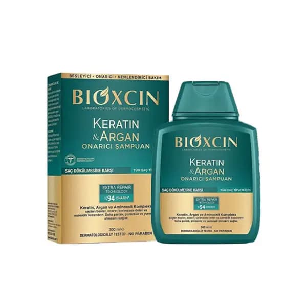 شامپو ترمیم کننده کراتین و آرگان بایوکسیـن مدل Bioxsine — تصویر ۲