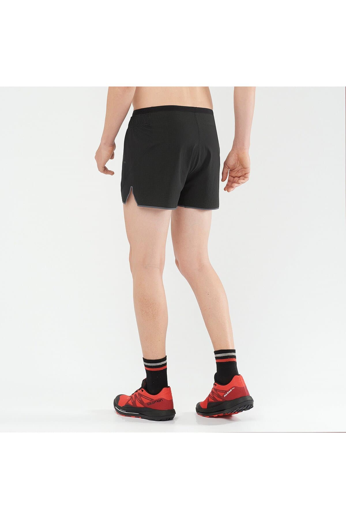 شورت ورزشی سالومون مردانه پلی استر مشکی راسته Regular/رگولار آستین کوتاه Casual / کژوال | Salomon 1071292 BD — تصویر ۲