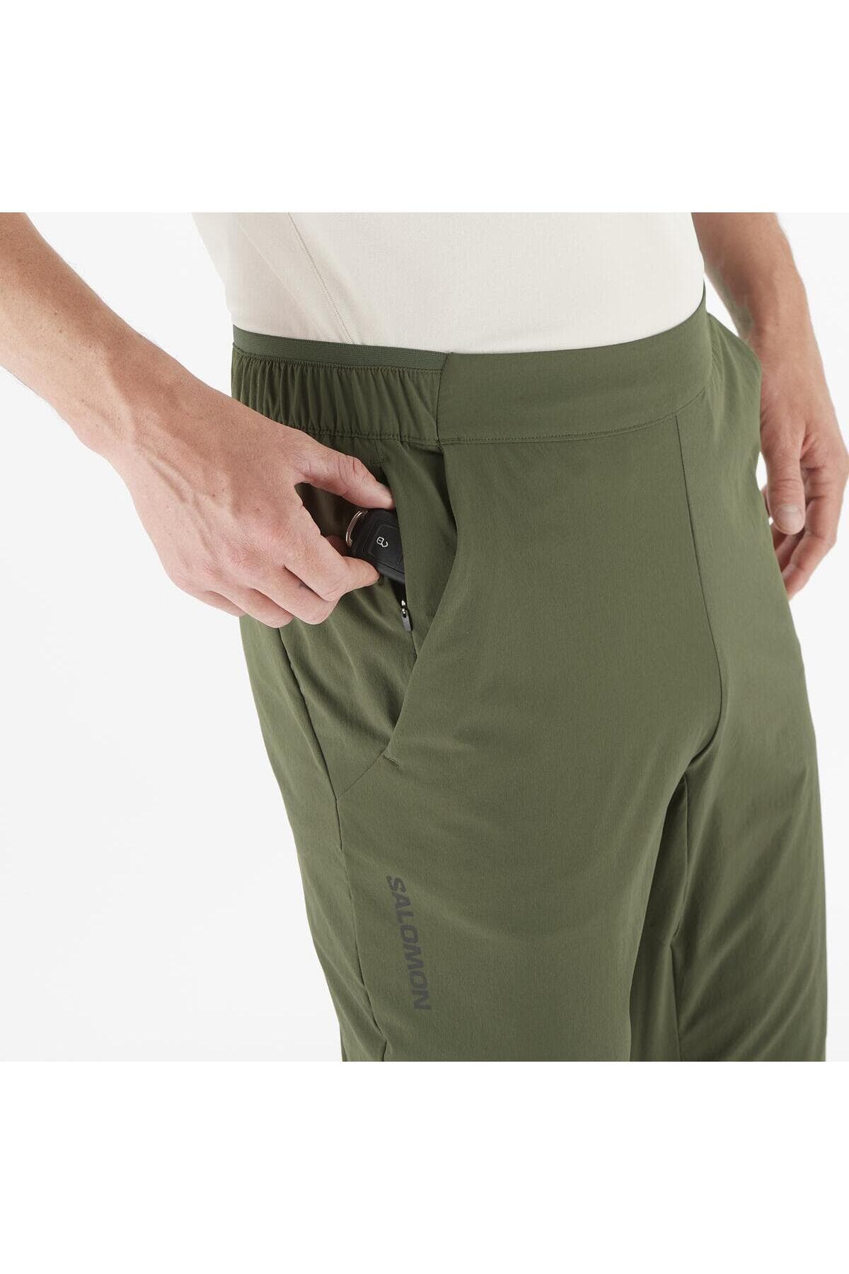 شلوار اسپرت سالومون مردانه خاکی راسته Regular/رگولار | Salomon LC2481300 BD — تصویر ۵