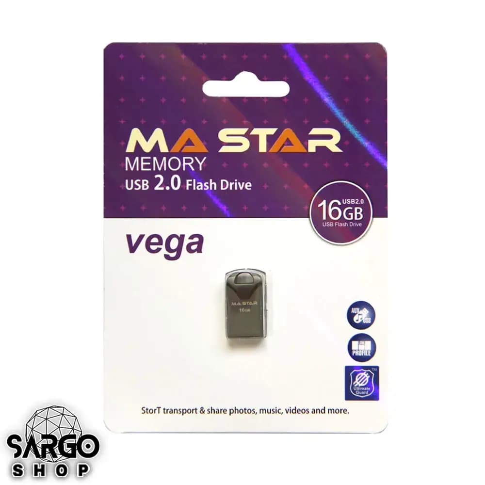 فلش مموری ام ای استار MA Star Vega USB 2.0 ظرفیت 16 گیگابایت