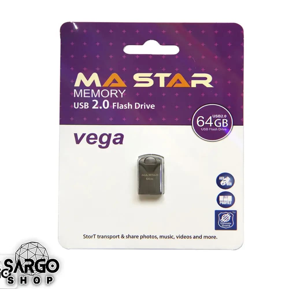 فلش مموری ام ای استار MA Star Vega USB 2.0 ظرفیت 64 گیگابایت