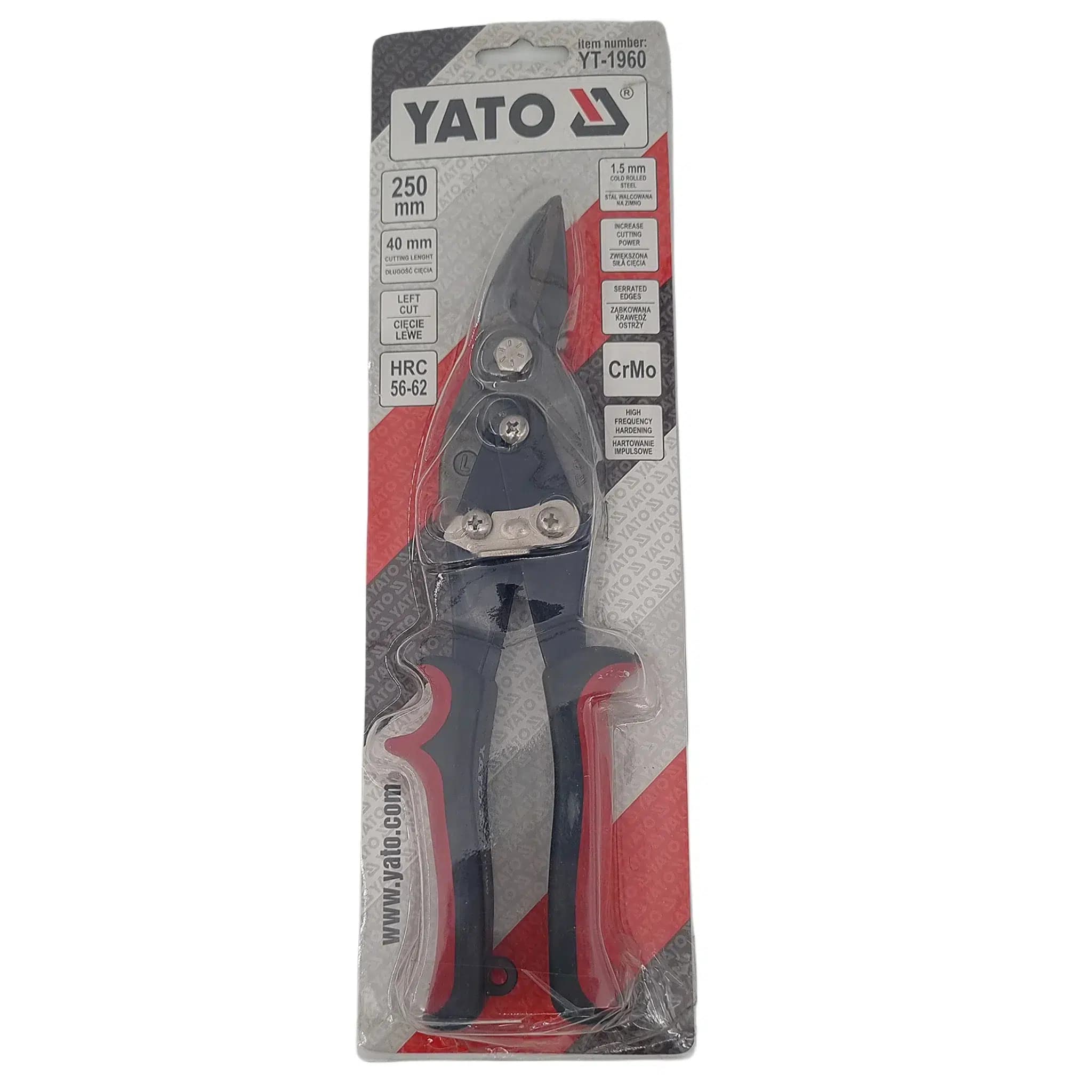 قیچی ورق چپ بر 10 اینچ(250 میلی متر) یاتو YATO مدل YT-1960