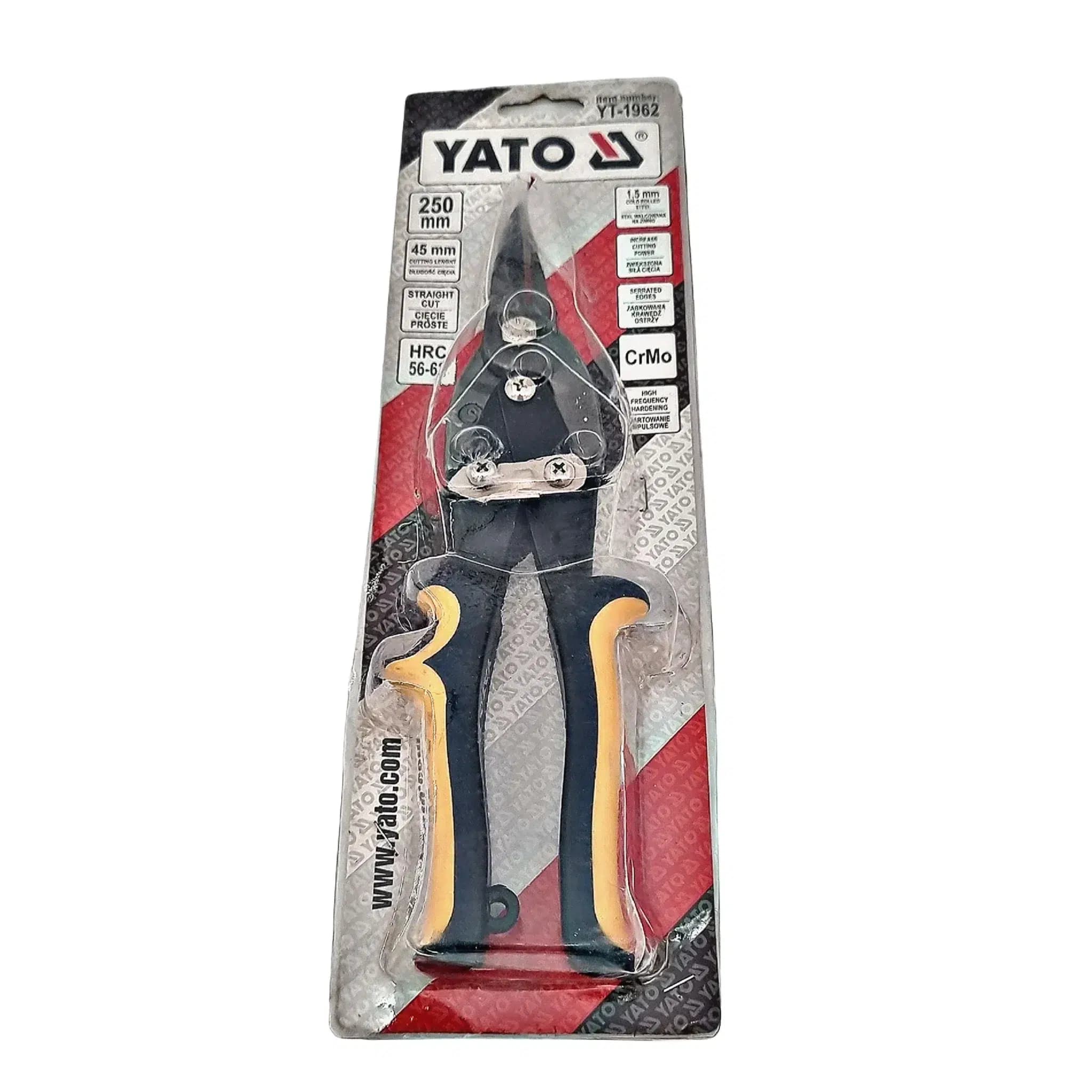 قیچی ورق مستقیم بر 10 اینچ(250 میلی متر) YATO مدل YT-1962 — تصویر ۴