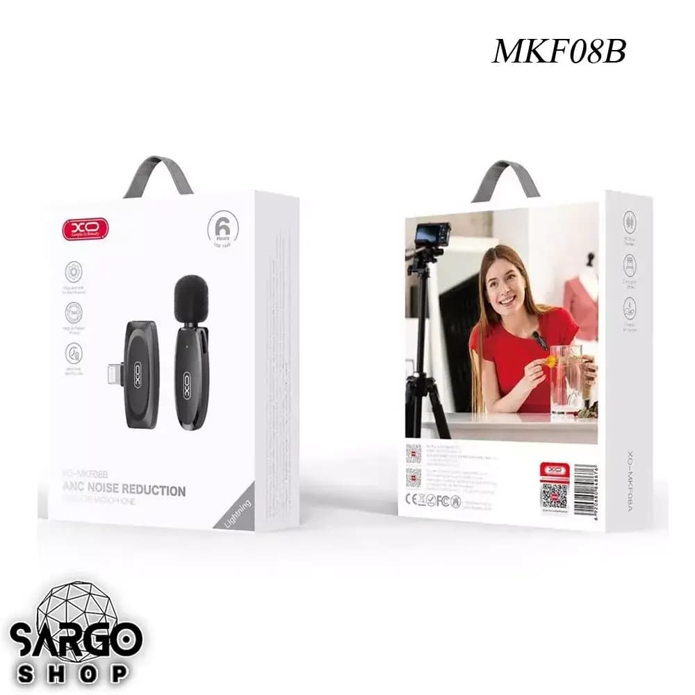 میکروفن یقه ای بلوتوثی بی سیم ایکس او XO مدل XO-MKF08B
