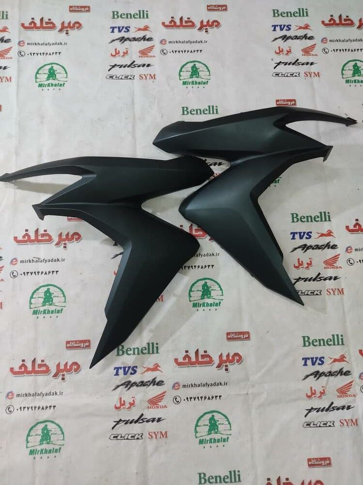 قاب (کاور فلاپ) بغل بلوری چراغ جلو موتور طرح کلیک (سبز کله غازی تیره) خارجی (جفتی)