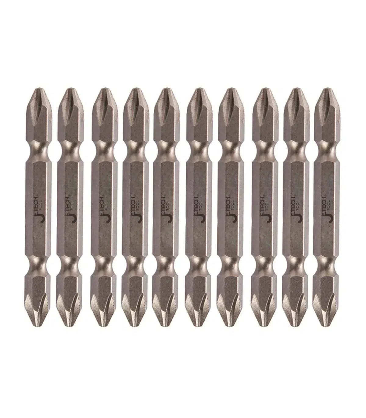 نوک پیچ گوشتی دو سرچهارسو 10 عددی برند جتک JETECH
