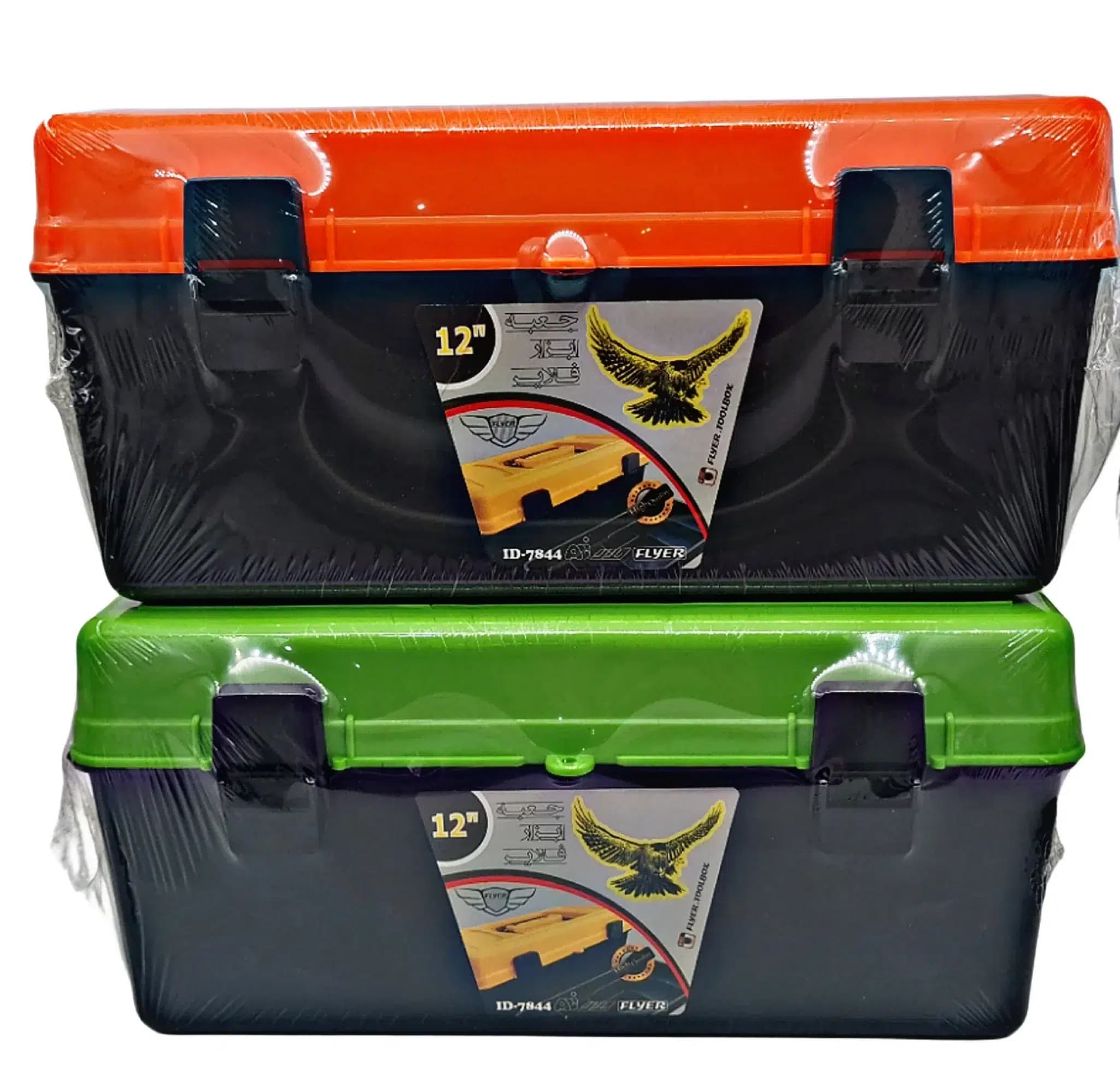 جعبه ابزار تمام پلاستیکی سایز ۱۲ اینچ برند فلایر Flyer کد کالا H-D.12 — تصویر ۸