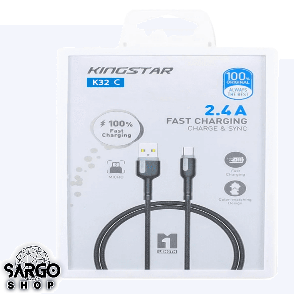 کابل تبدیل USB به USB-C کینگ استار مدل K32 C طول 1 متر