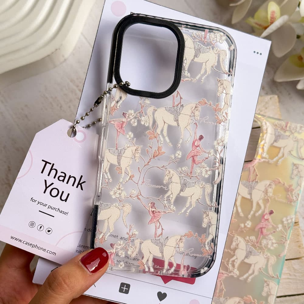 قاب شفاف چاپی سفارشی (کد 0513) مدل بالرین – ballerina مناسب برای گوشی موبایل سامسونگ Galaxy A06 / A10S / A12 / A13 / A14 / A15 / A16 / A20 / A21S / A22 4G / A22 5G / A23 / A24 / A30 / A30S / A31 — تصویر ۴