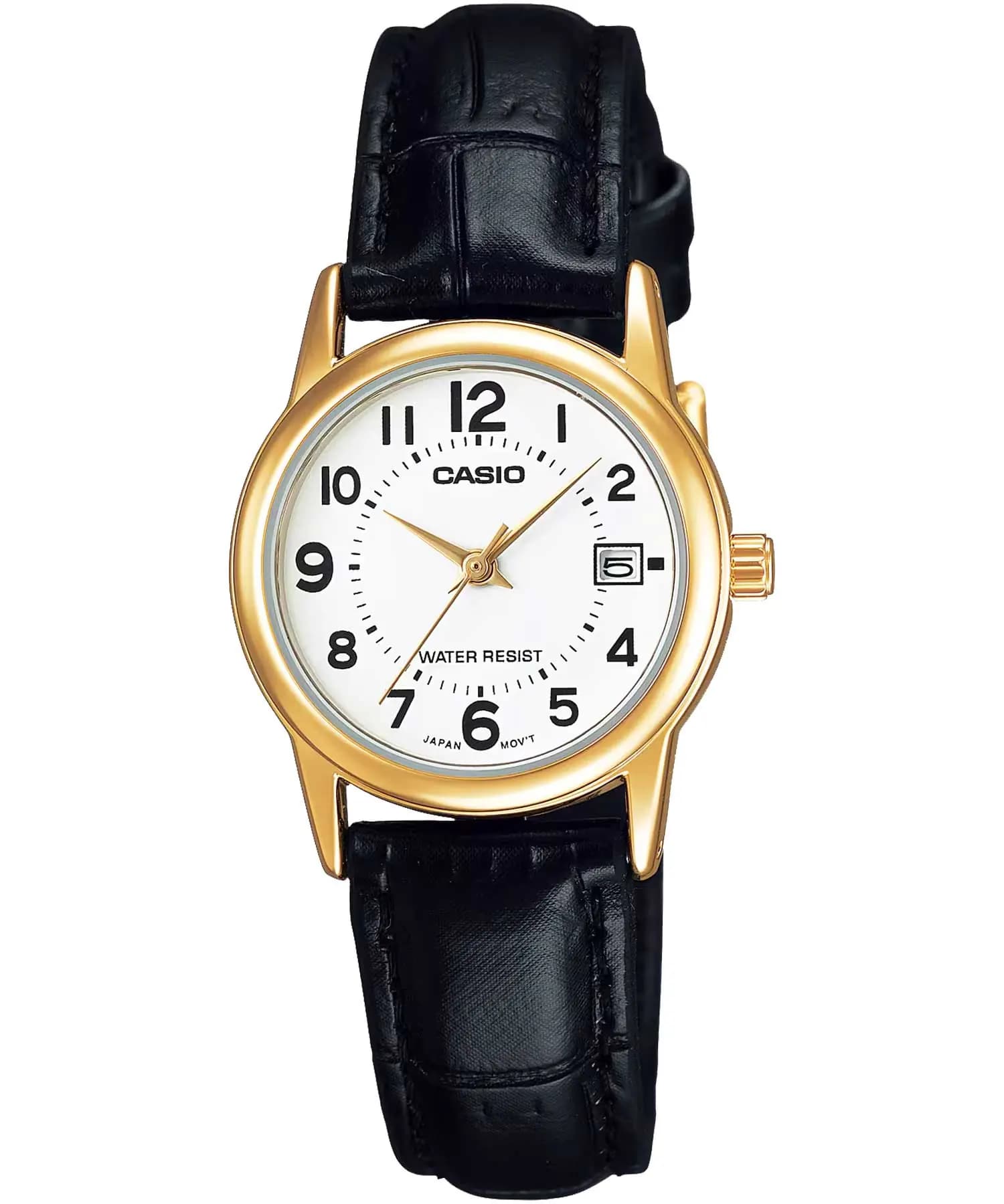 ساعت مچی زنانه اصل کاسیو (casio) زیرمجموعه استاندارد مدل LTP-V002GL-7BUDF