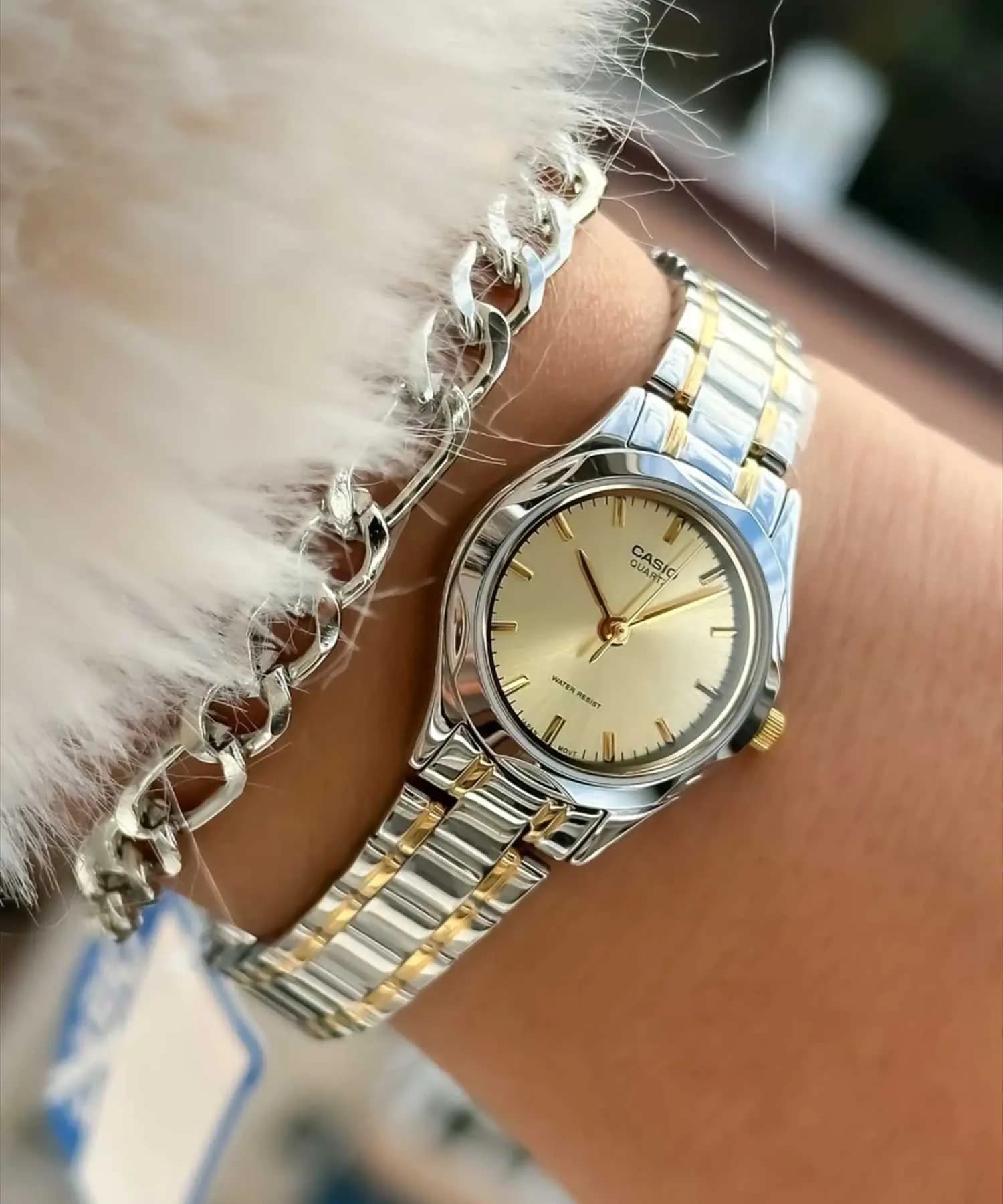 ساعت مچی زنانه اصل کاسیو (casio) زیرمجموعه استاندارد مدل LTP-1275SG-9ADF — تصویر ۵
