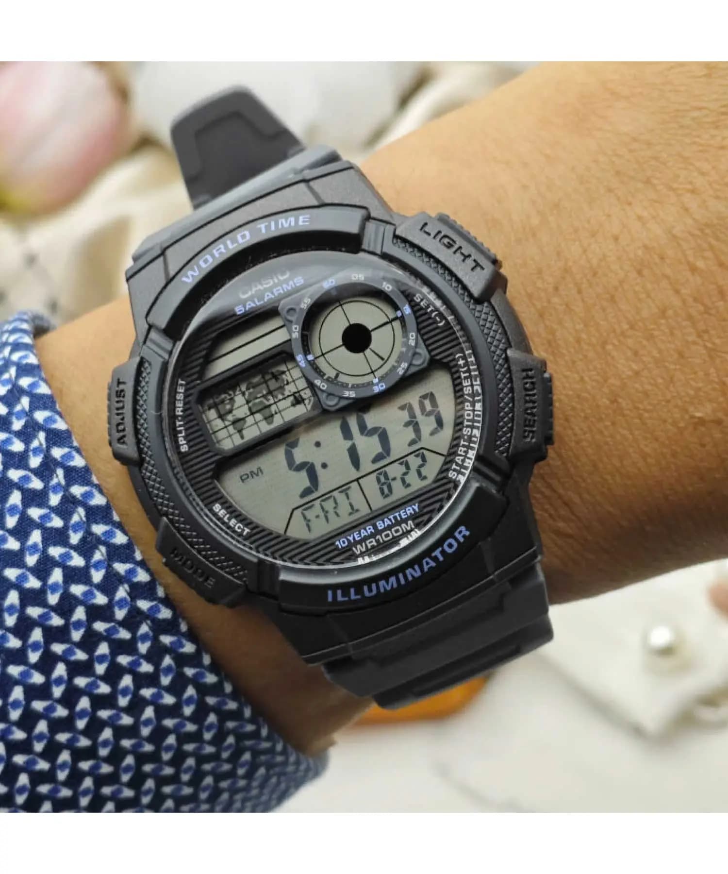 ساعت مچی مردانه اصل کاسیو (casio) زیرمجموعه استاندارد مدل AE-1000W-8AVDF — تصویر ۴