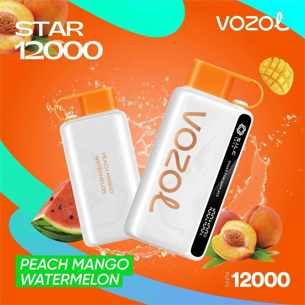 پاد یکبارمصرف وزول مدل Star 12000 پاف، و باتری ۶۵۰ میلی‌آمپری — تصویر ۳