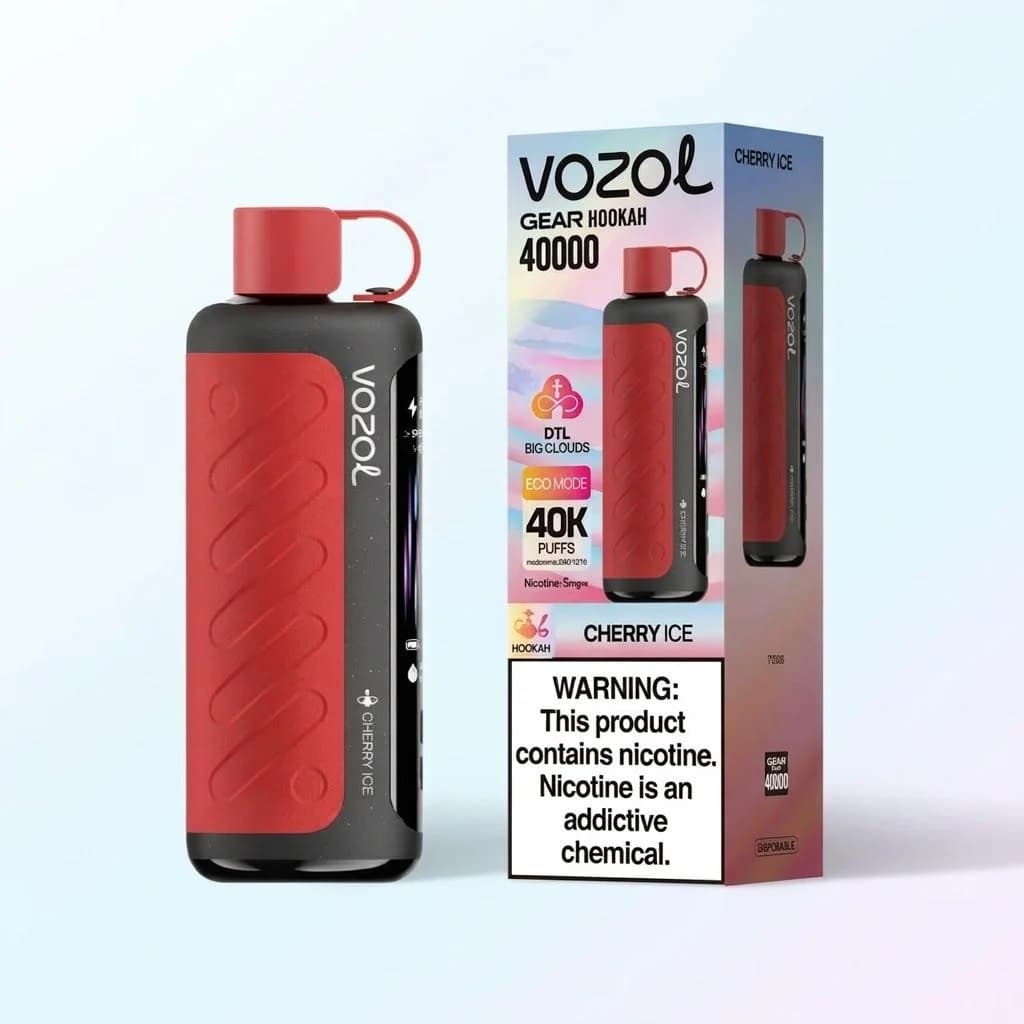 پاد یکبارمصرف وزول مدل Gear Hookah 40000 هزار پاف، نمایشگر رنگی و تعامل صوتی — تصویر ۳