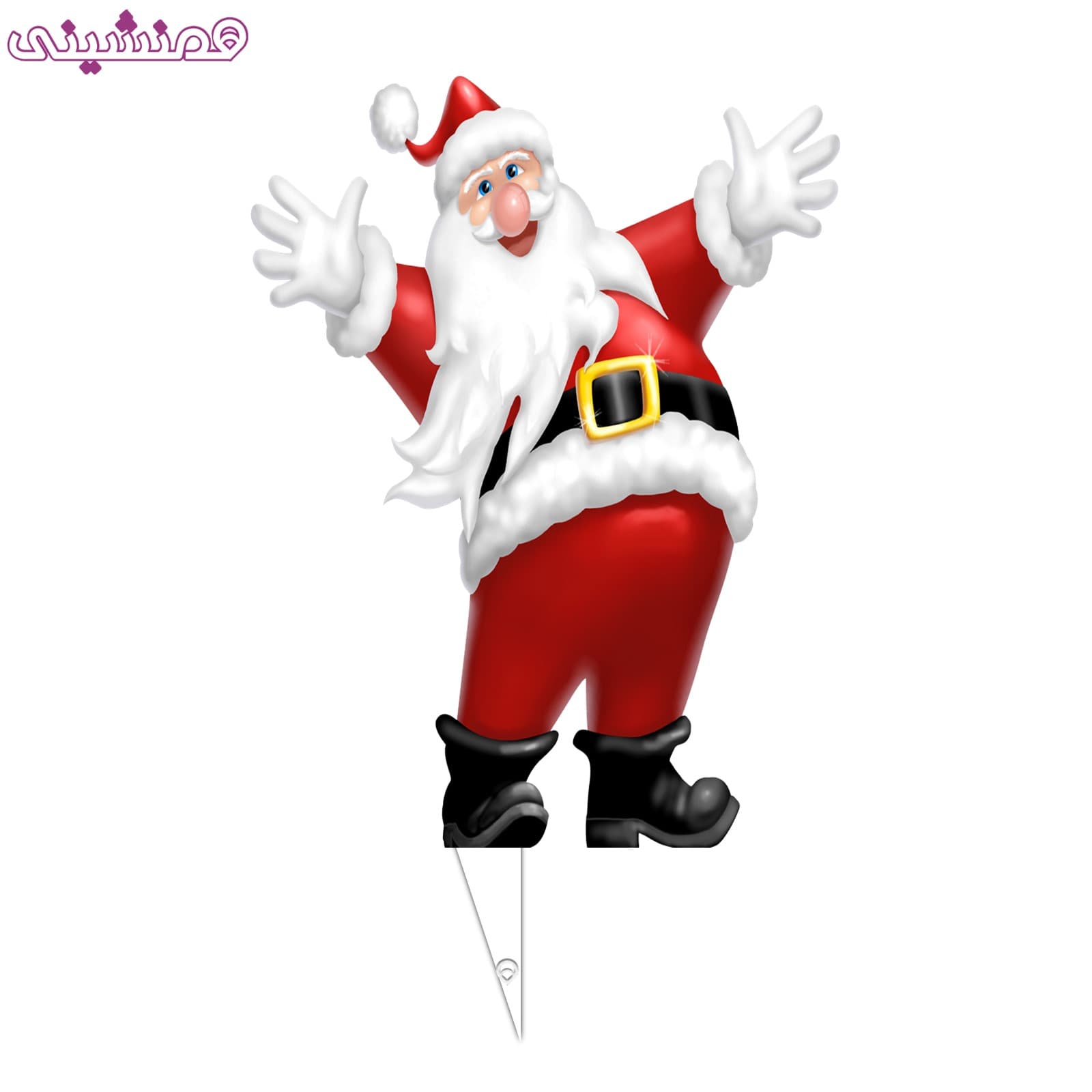 تاپر تولد مدل کریسمس طرح بابانوئل کد 04
